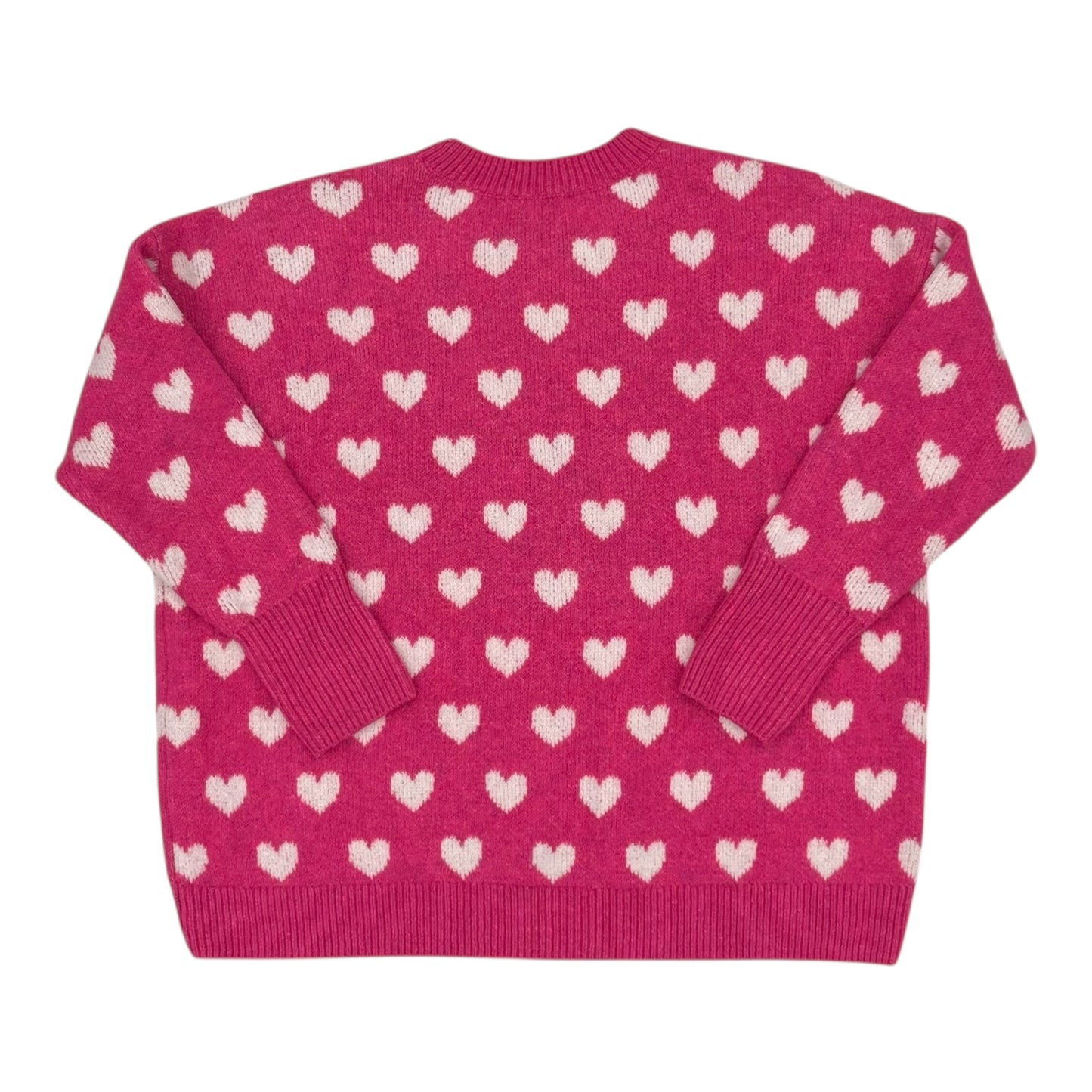 Sweater By Vince Camuto In Pink & White, Size:M