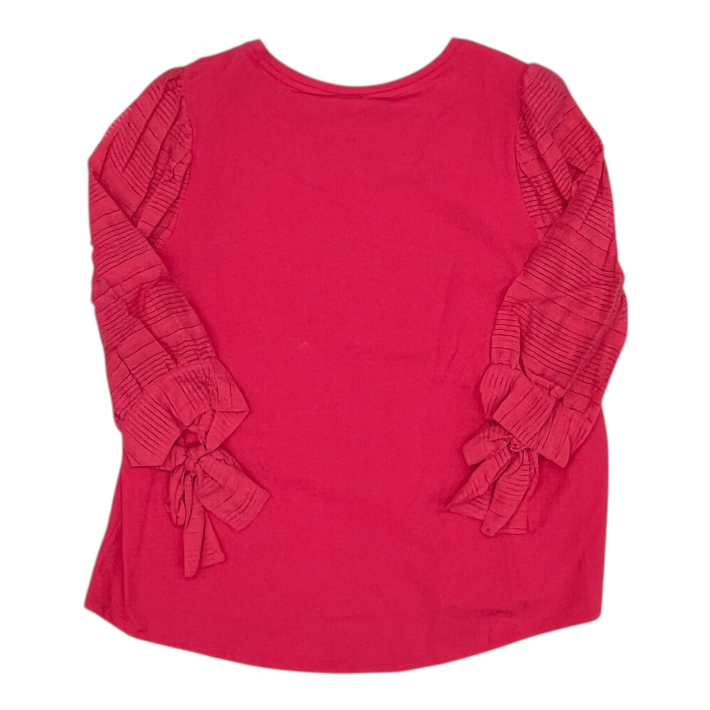 Top 3/4 Sleeve By Cato In Pink, Size:2X