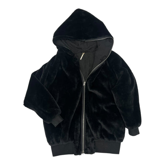 Coat Faux Fur & Sherpa By Free People In Black, Size:S