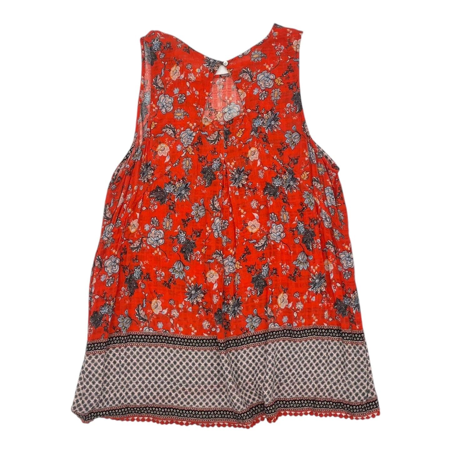 Blouse Sleeveless By John Paul Richard In Orange, Size:Xl