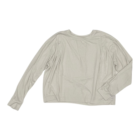 Athletic Top Ls Collar By Athleta In Cream, Size:S