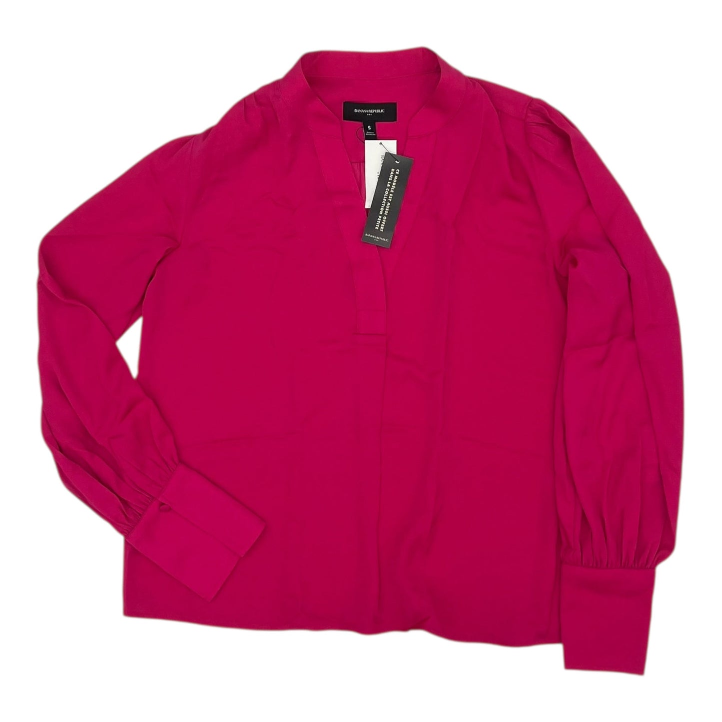 Blouse Ls By Banana Republic In Pink, Size:S