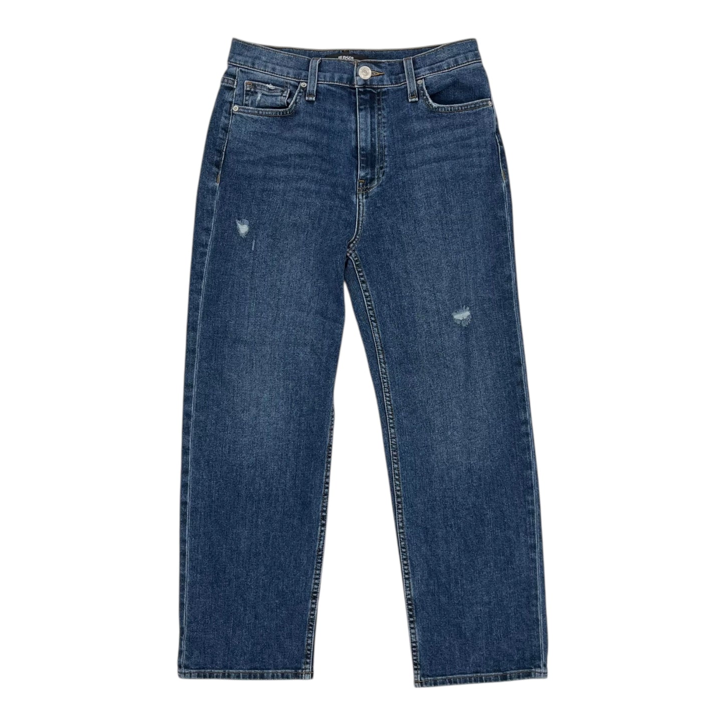 Jeans Straight By Hudson In Blue Denim, Size:6