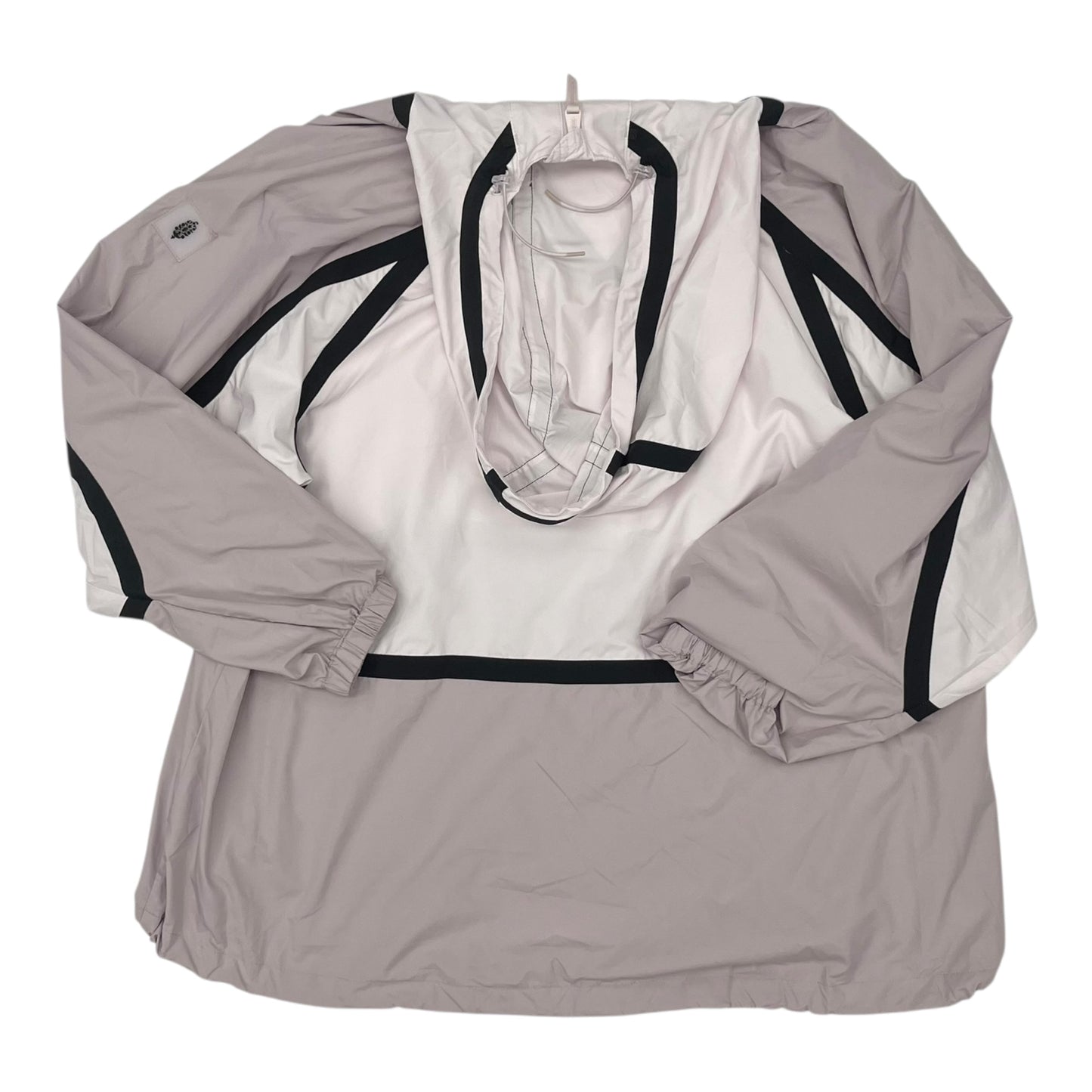 Athletic Jacket By Free People In Pink & White, Size:S