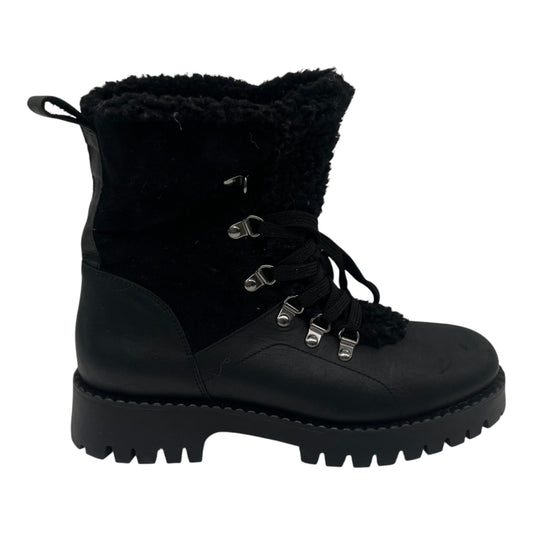 Boots Leather By Clothes Mentor In Black, Size:9