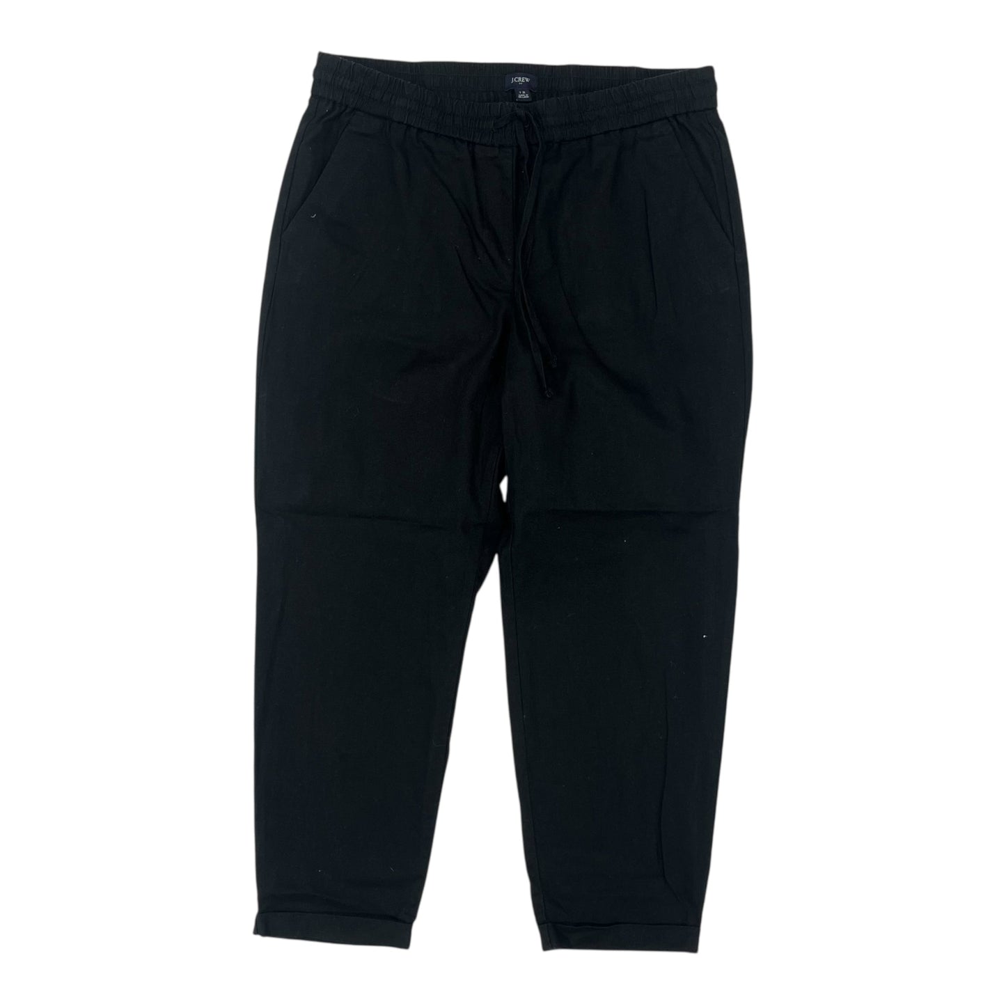 PANTS LINEN by J. CREW in BLACK, Size:12