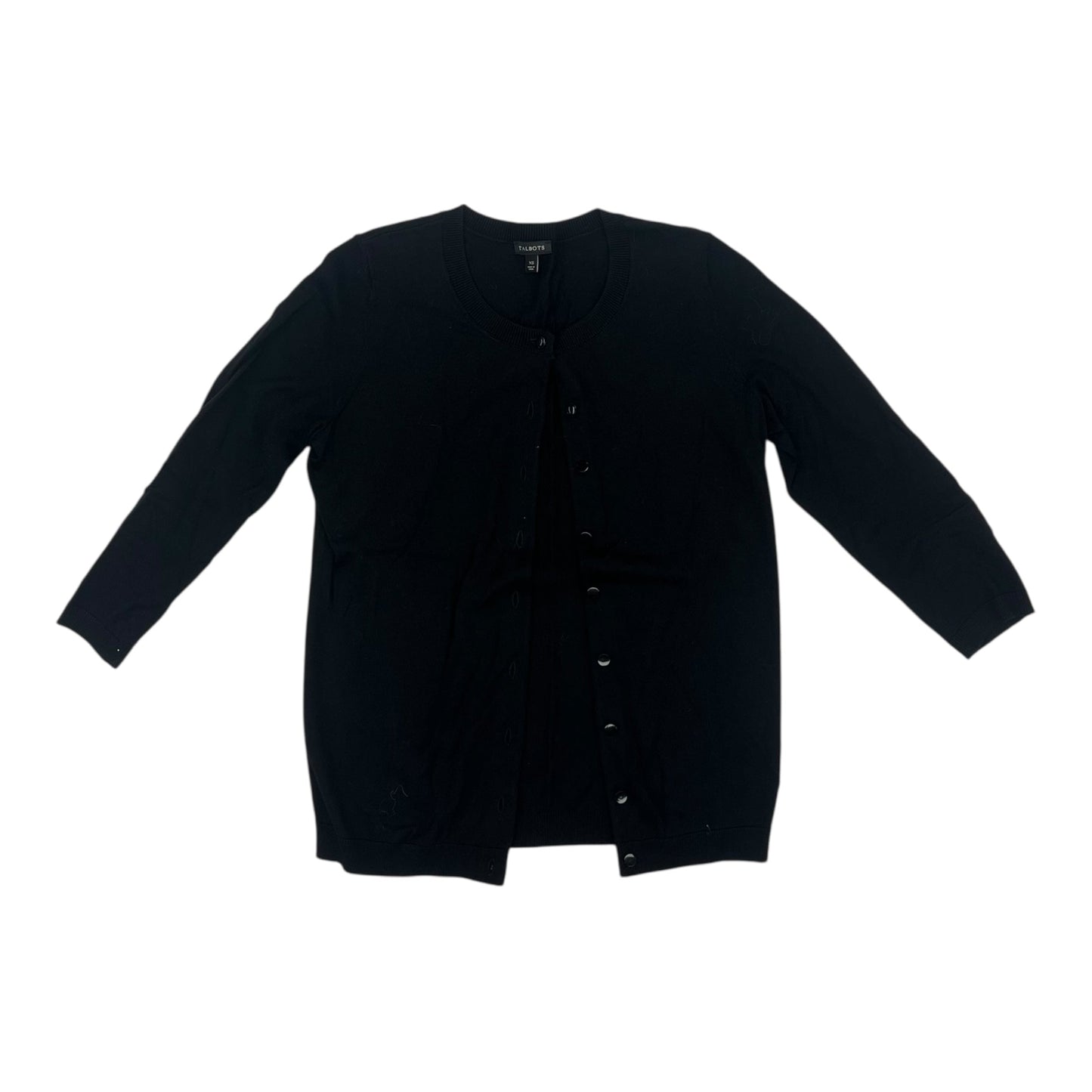 SWEATER CARDIGAN by TALBOTS in BLACK, Size:XS