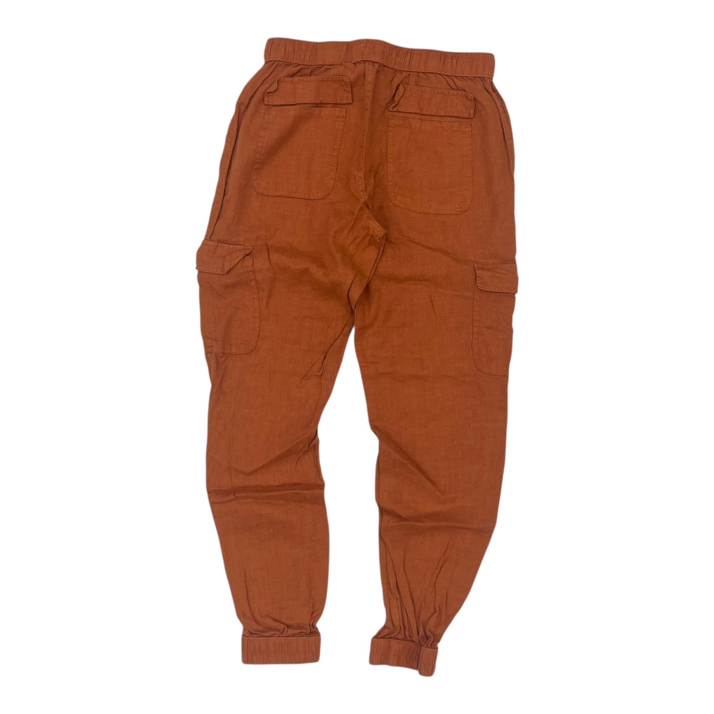 Pants Linen By Nicole Miller In Orange, Size:S