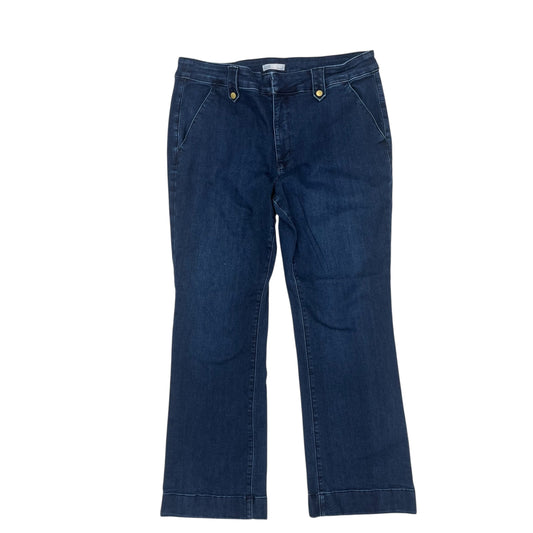 Jeans Flared By Croft And Barrow In Blue Denim, Size:18