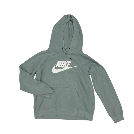 Athletic Sweatshirt Hoodie By Nike In Green, Size:M