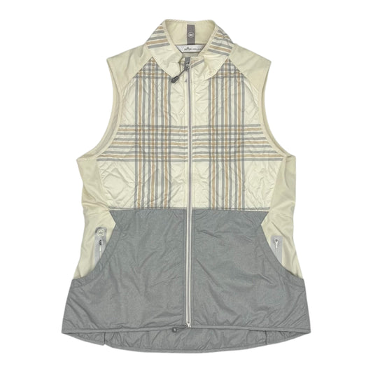 Vest Puffer & Quilted By Peter Millar In Cream, Size:L