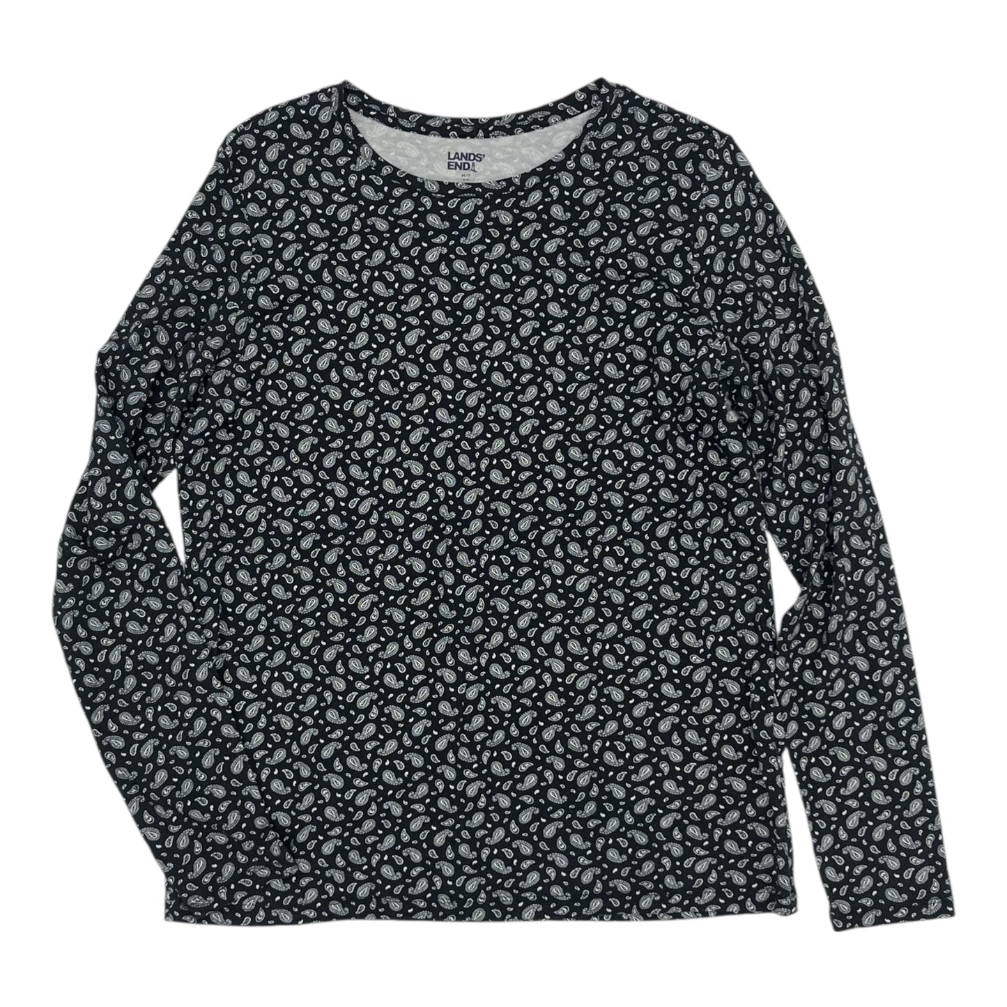 Top Ls By Lands End In Black, Size:M