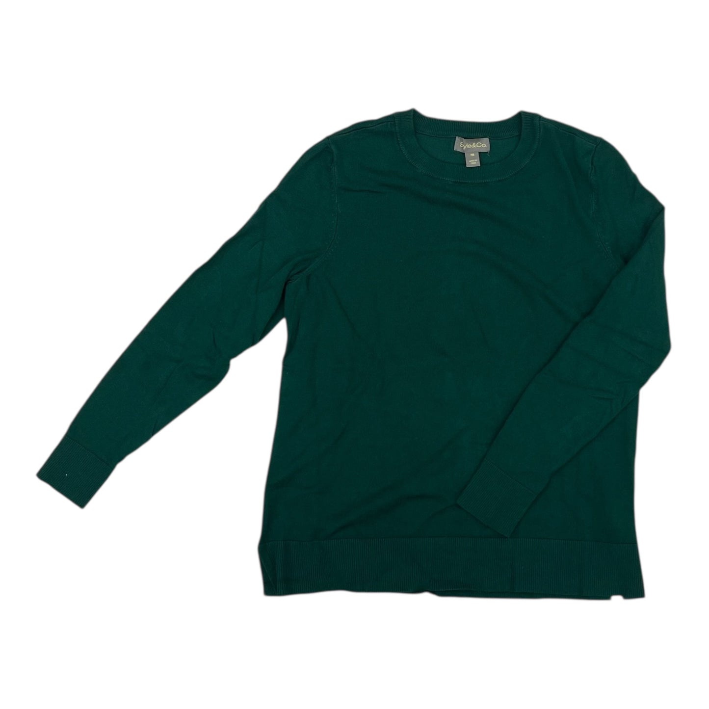 Sweater By Style And Company In Green, Size:Mp