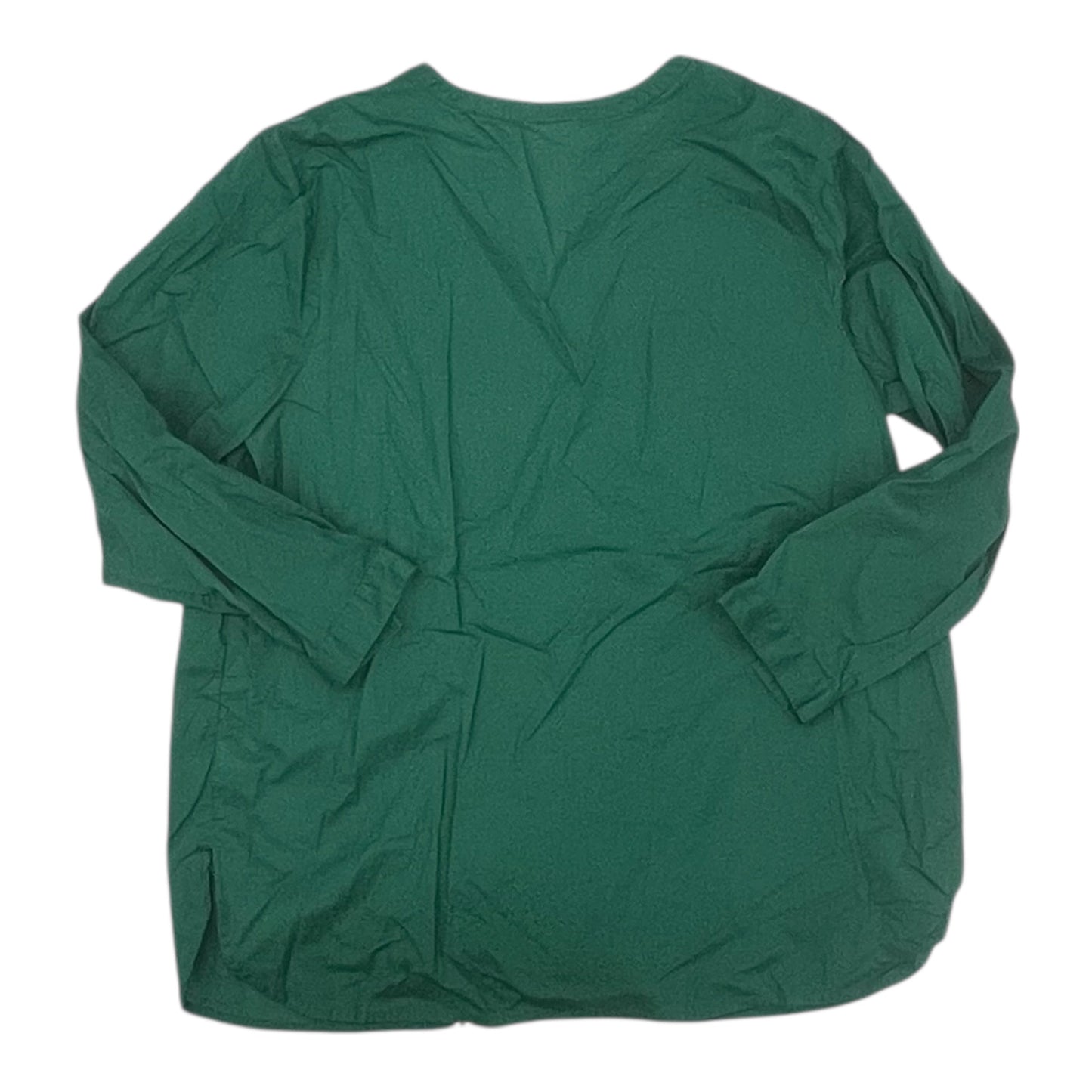 Blouse 3/4 Sleeve By J. Jill In Green, Size:Xl