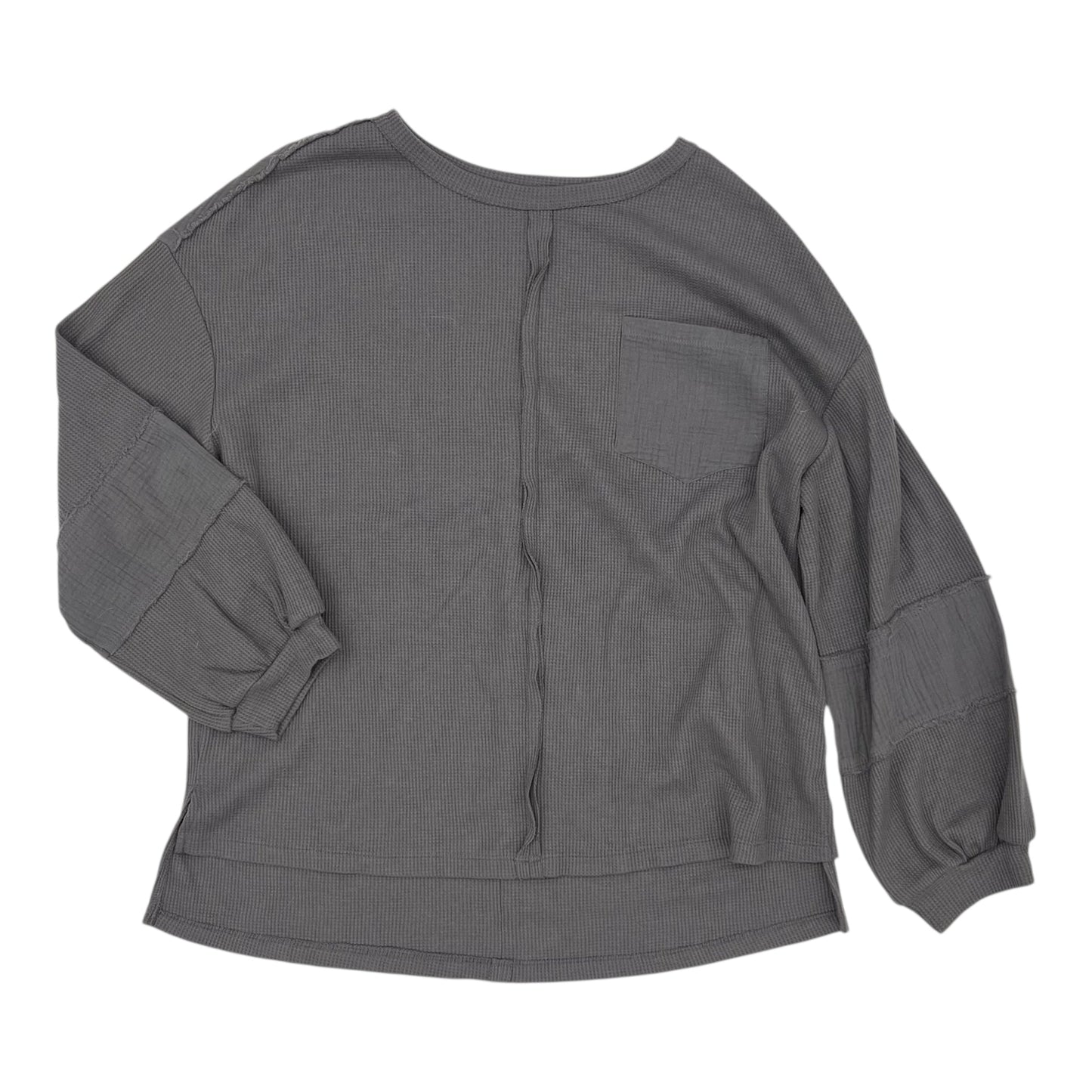 Top Ls By Clothes Mentor In Grey, Size:Xl