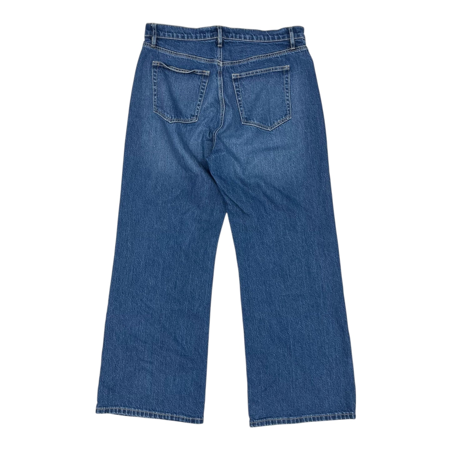 Jeans Wide Leg By Loft In Blue Denim, Size:12