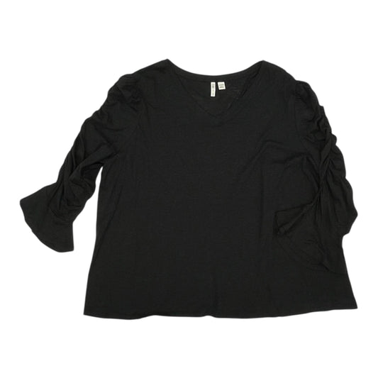 Top Ls By Cato In Black, Size:3X