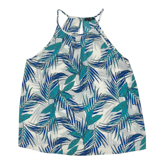 Blouse Sleeveless By Papermoon In Blue, Size:Xl