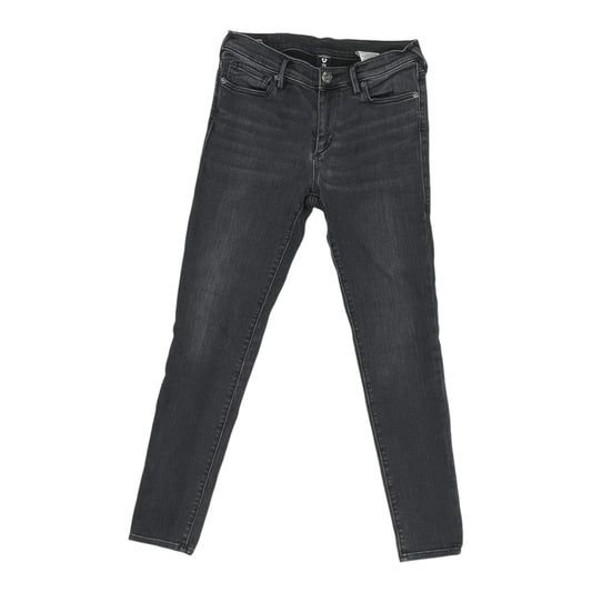 Jeans Skinny By True Religion In Black Denim, Size:8