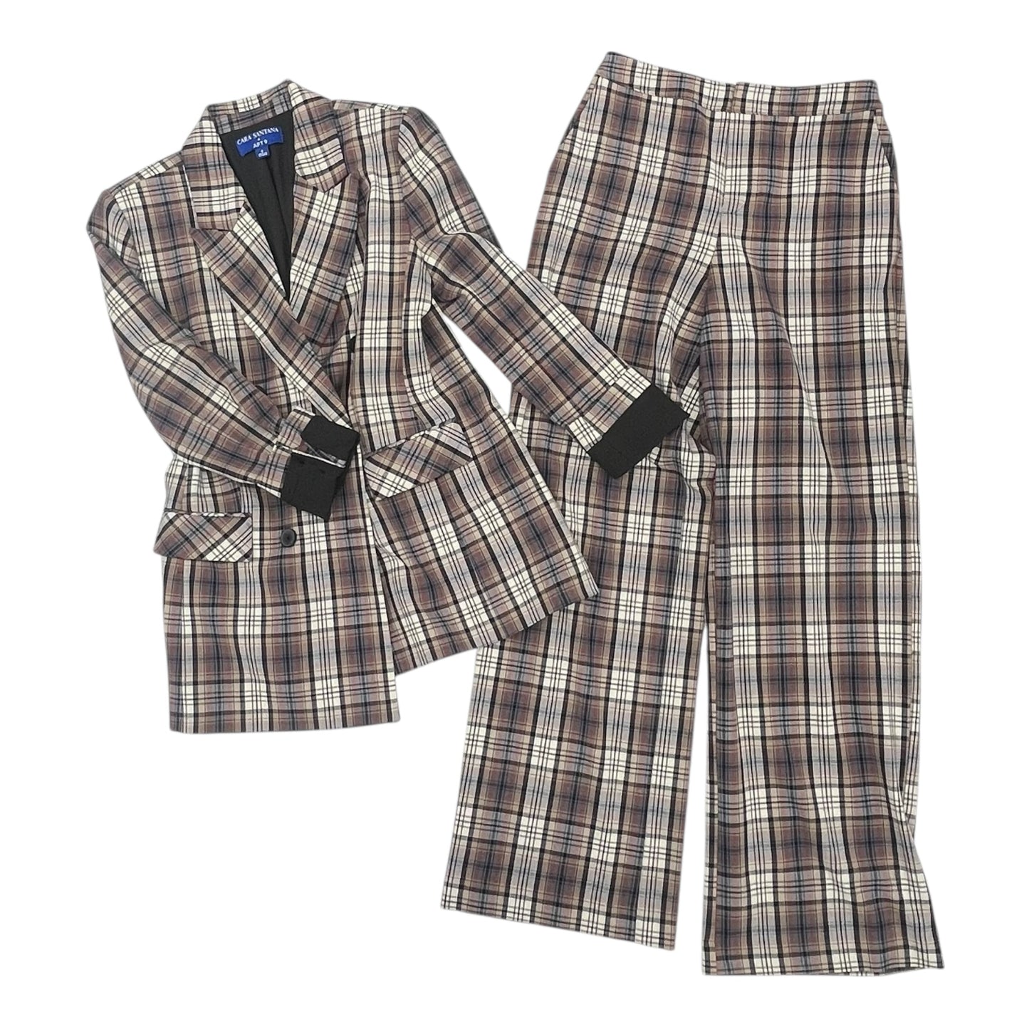 Pants Set 2Pc By Apt 9 In Plaid Pattern, Size:4