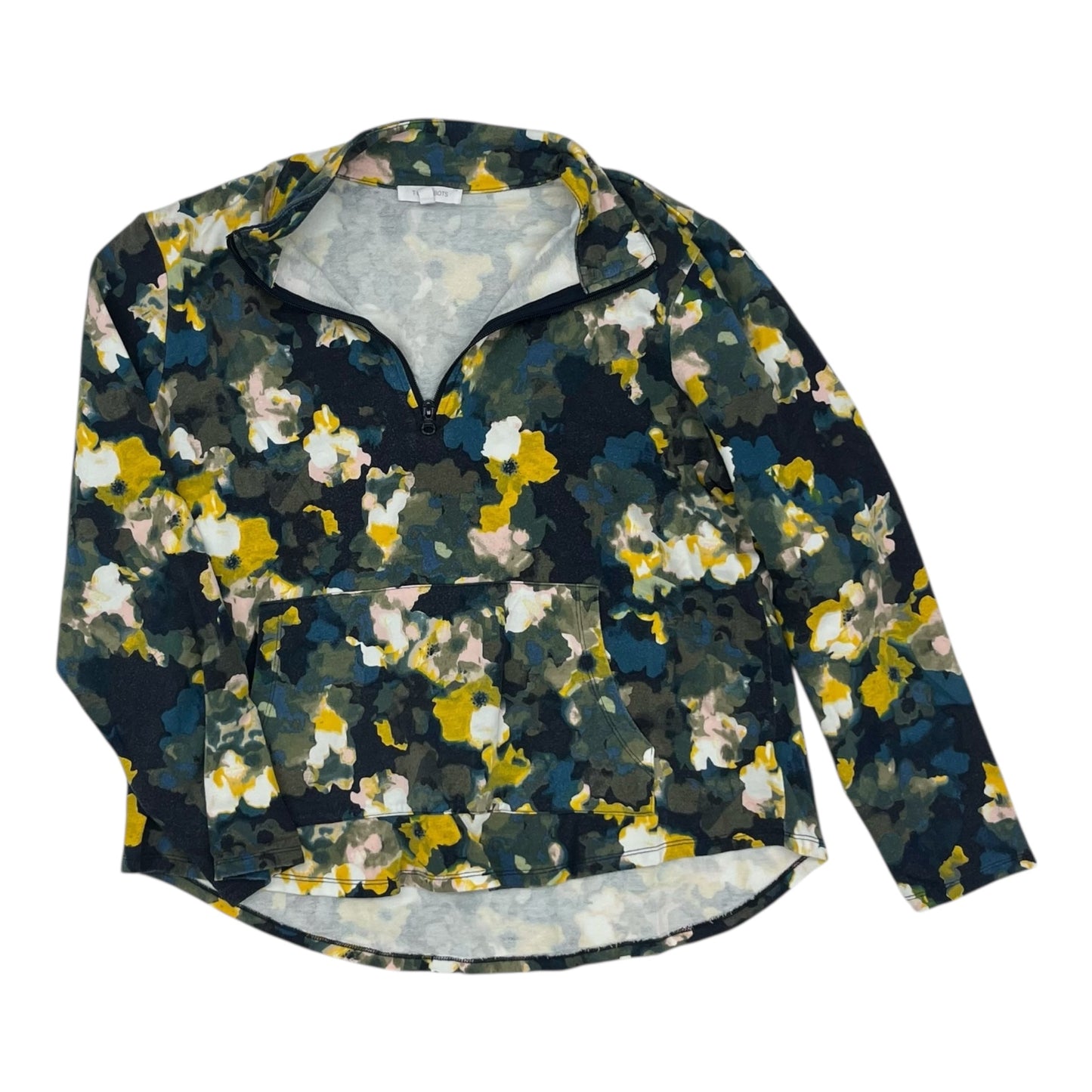 Sweatshirt Collar By Talbots In Floral Print, Size:Xl