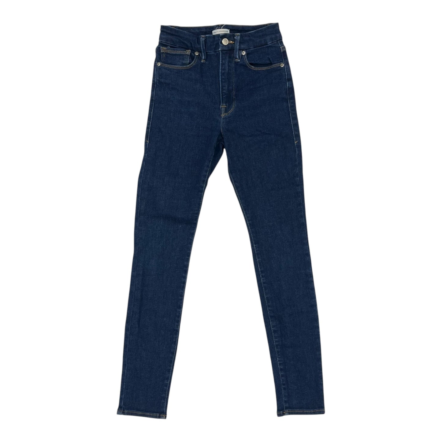 Jeans Skinny By Good American In Blue Denim, Size:0