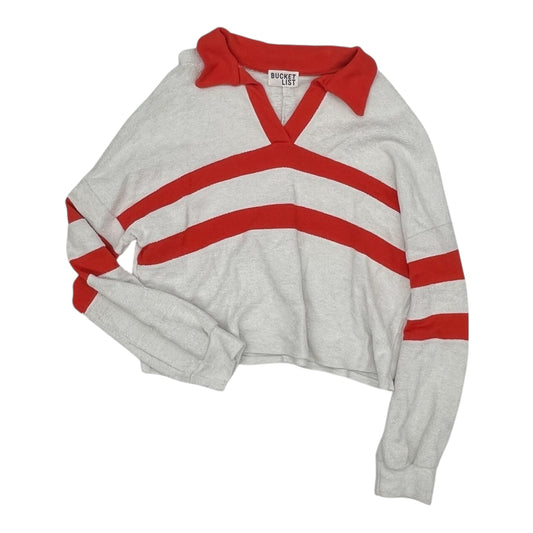 Top Ls By Bucketlist In Orange & White, Size:L