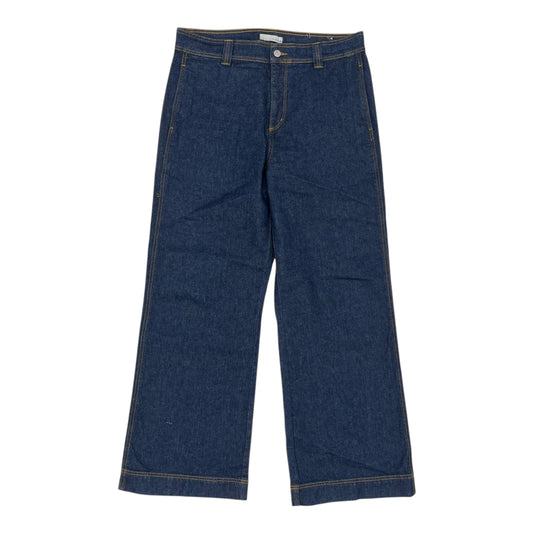 Jeans Wide Leg By Loft In Blue Denim, Size:10