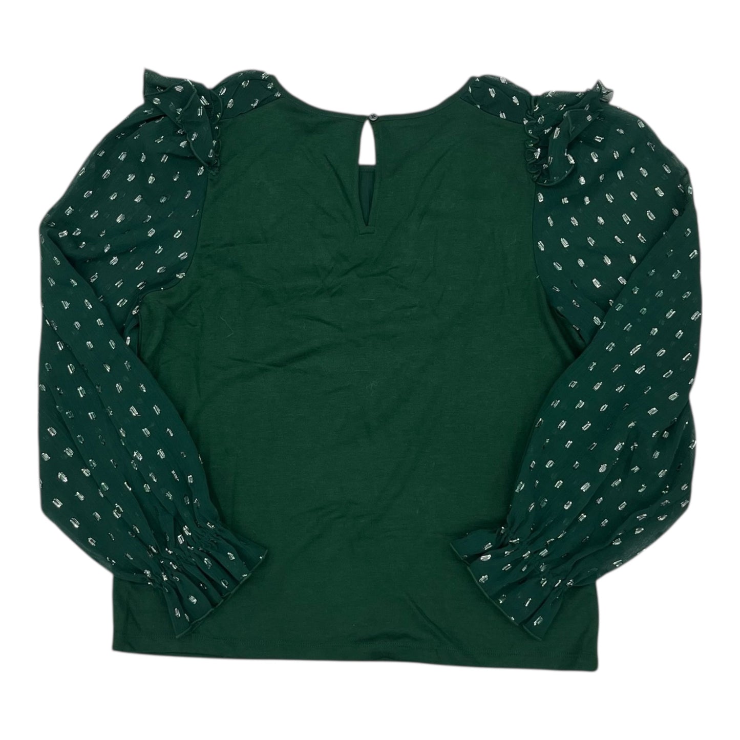 Blouse Ls By Loft In Green, Size:L