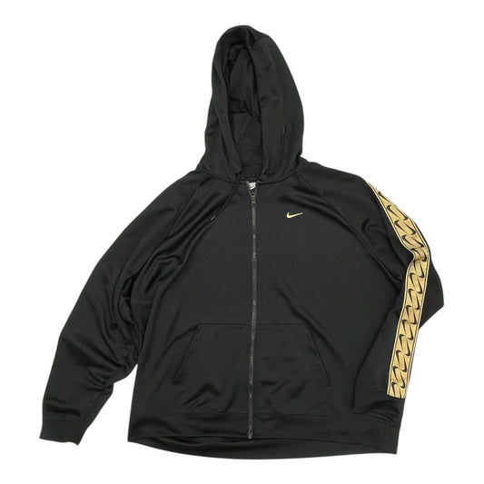 Athletic Jacket By Nike In Black, Size:Xxl