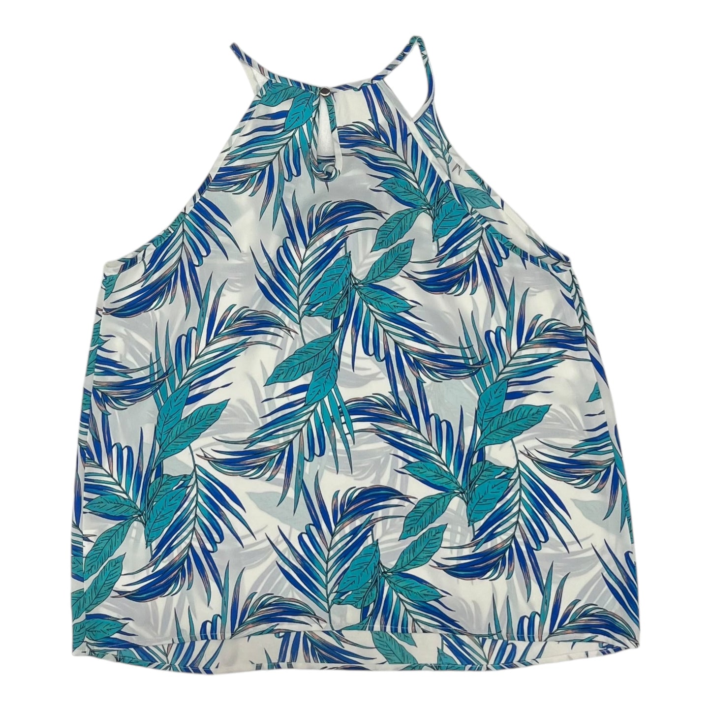 Blouse Sleeveless By Papermoon In Blue, Size:Xl