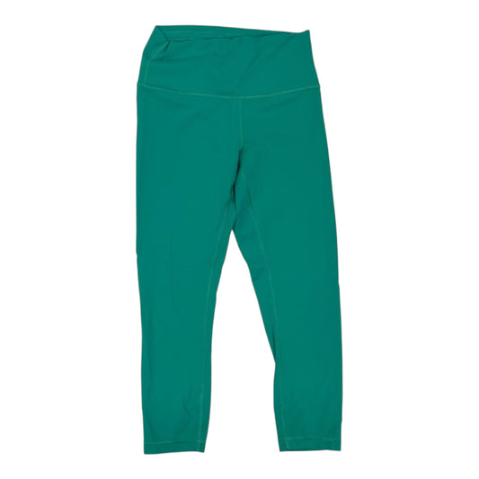 Athletic Leggings By Lululemon In Aqua, Size:M