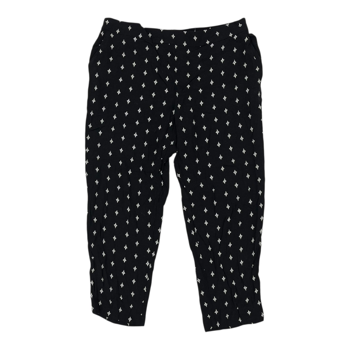 Pants Cropped By Loft In Black, Size:L