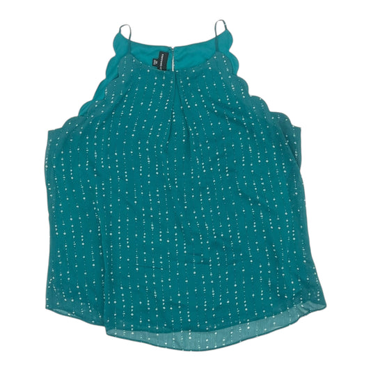 Blouse Sleeveless By Fortune & Ivy In Teal, Size:Xxl