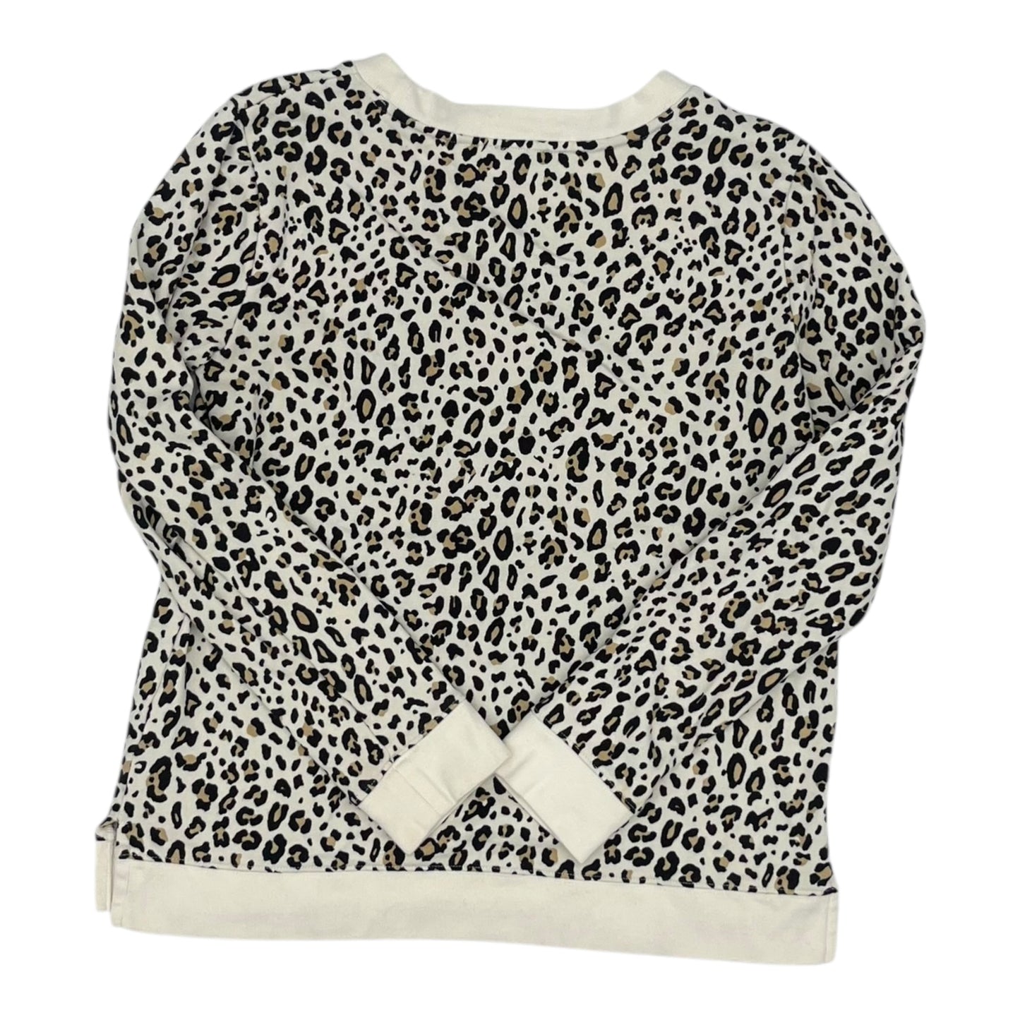 Sweatshirt Crewneck By Talbots In Leopard Print, Size:Xs