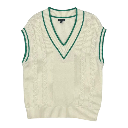 Vest Sweater By Talbots In Cream, Size:S