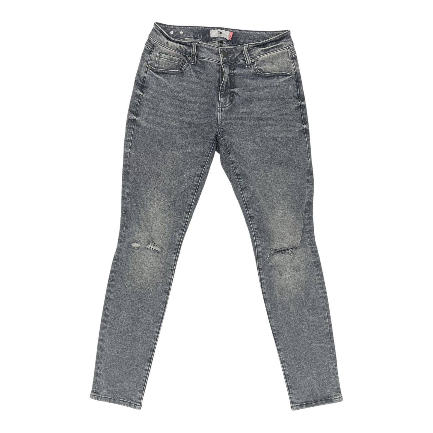 Jeans Skinny By Cabi In Grey Denim, Size:4