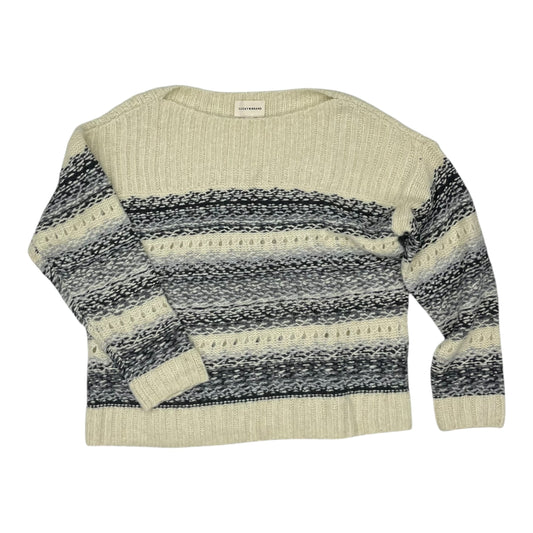 Sweater By Lucky Brand In Cream & Grey, Size:L