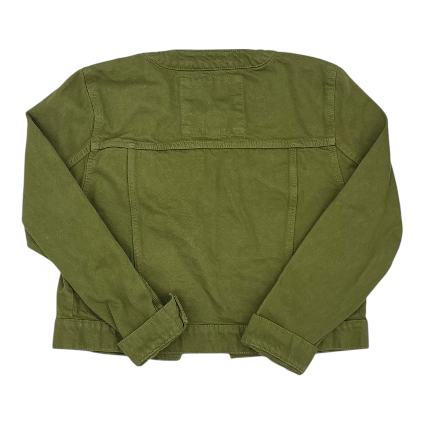 Jacket Designer By Michael Kors In Green Denim, Size:M