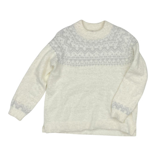 Sweater By Massini In White, Size:1X