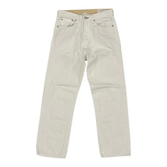 Jeans Straight By Rag And Bone In Cream Denim, Size:4