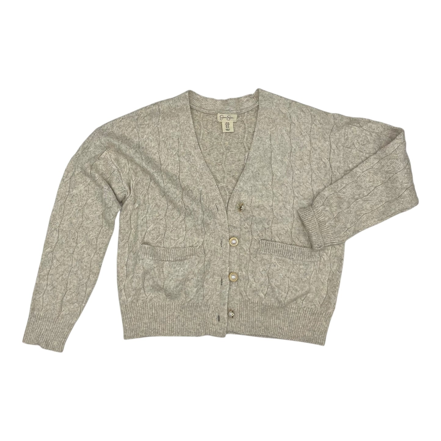 Sweater Cardigan By Jessica Simpson In Brown, Size:M