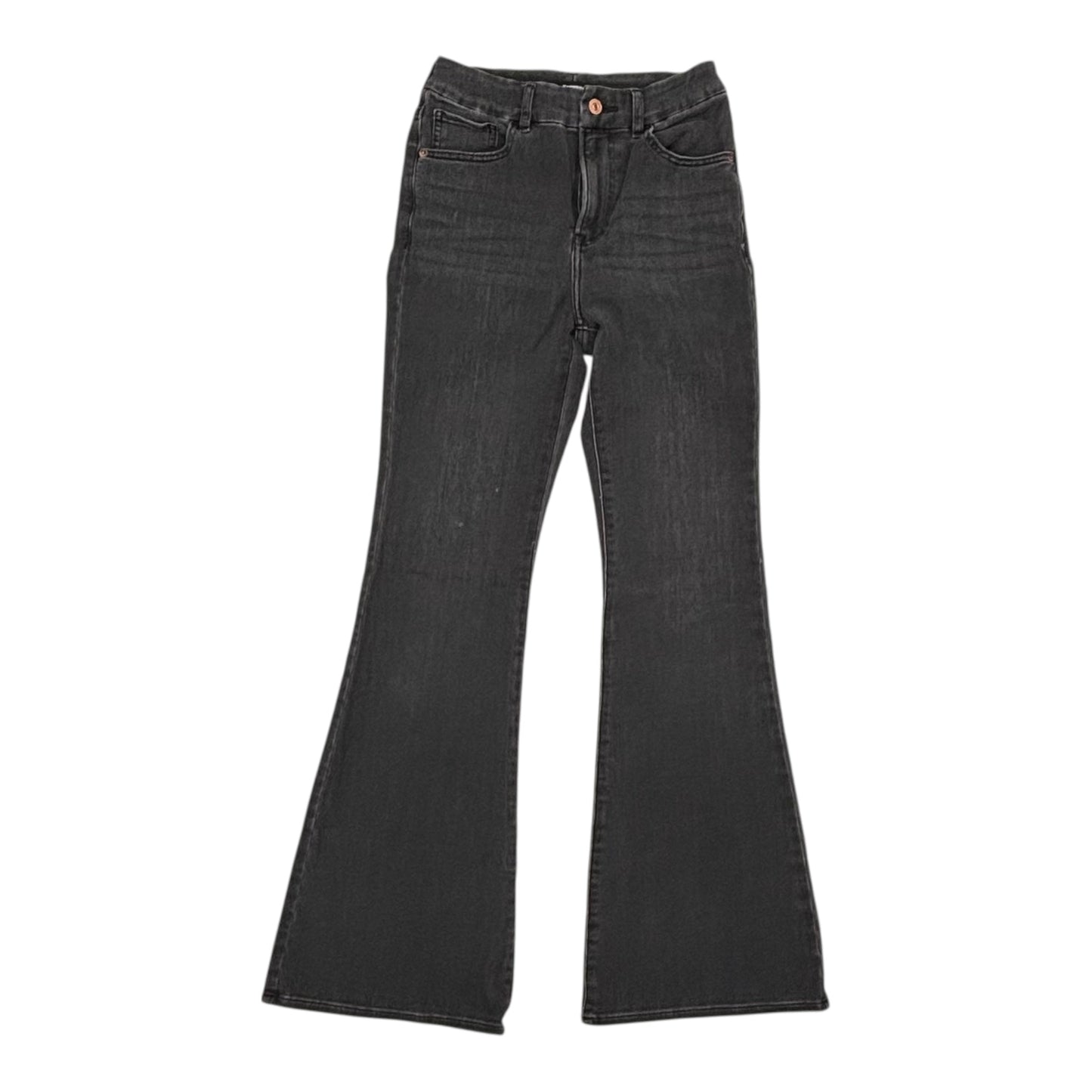 Jeans Flared By Express In Black Denim, Size:S