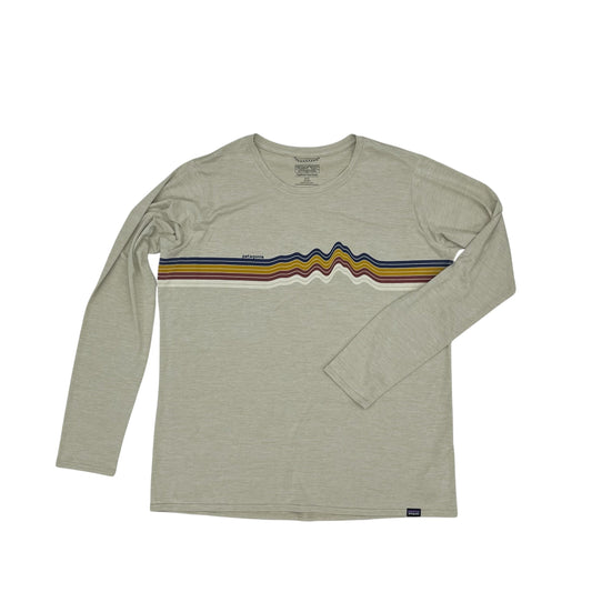 Athletic Top Ls Collar By Patagonia In Tan, Size:Xl