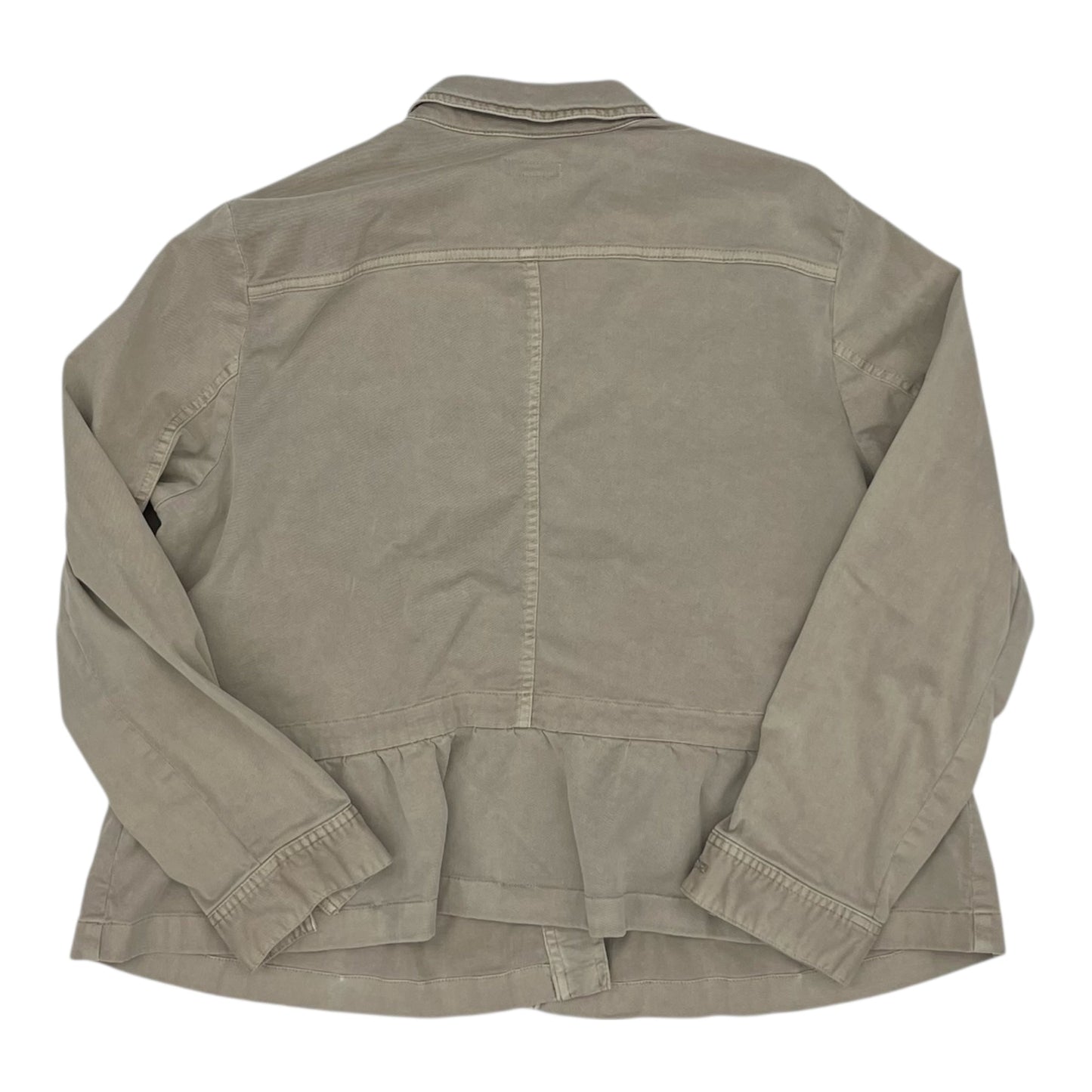 Jacket Shirt By J. Jill In Brown, Size:22Womens