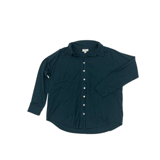 Top Ls By J. Jill In Teal, Size:Mp