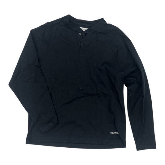 Top Ls By Calvin Klein In Black, Size:M