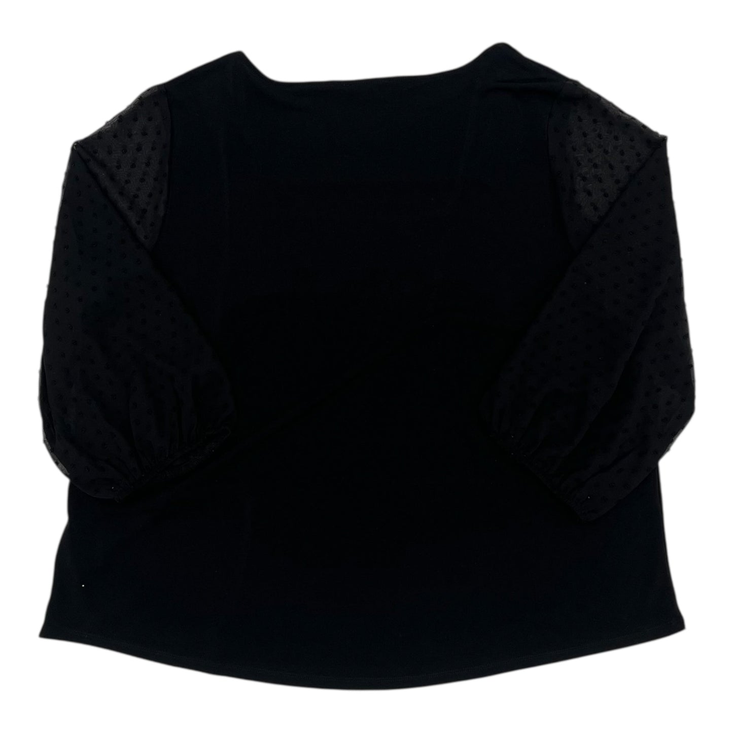 Blouse Ls By Adrianna Papell In Black, Size:3X