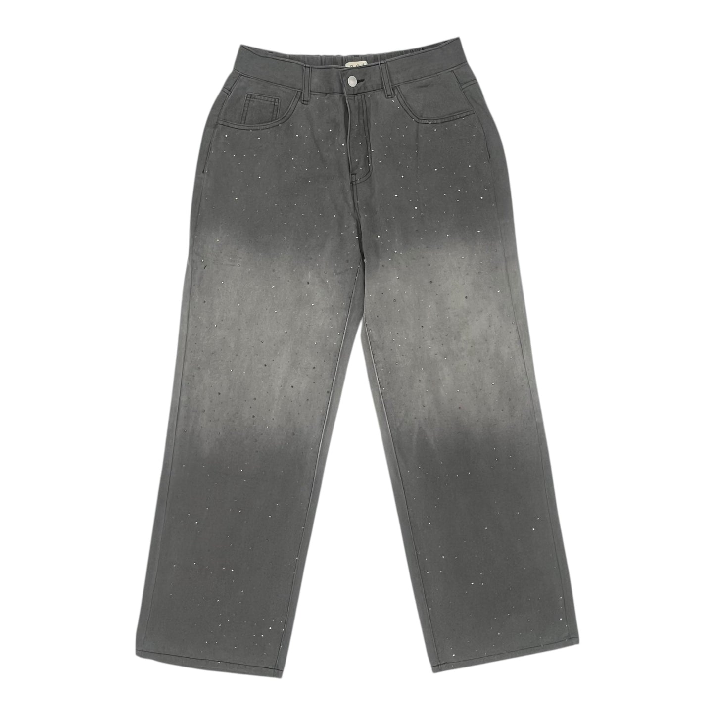 Jeans Wide Leg By Pol In Grey, Size:M