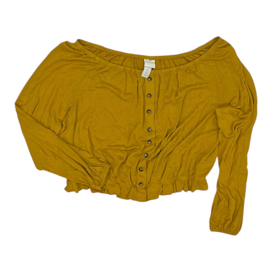Top Ls By H&M In Yellow, Size:L